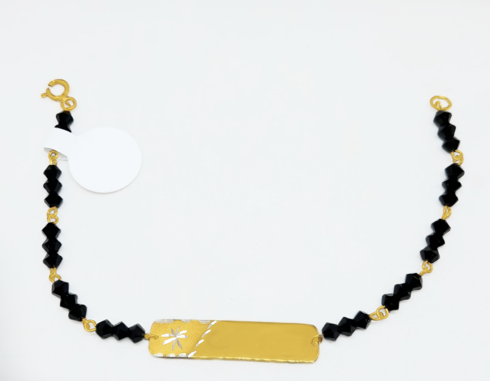 Gold Baby ID Jetbead